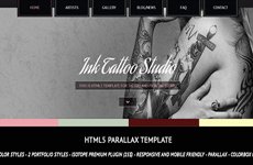 Ink Tattoo Studio – Parallax HTML5 Template
