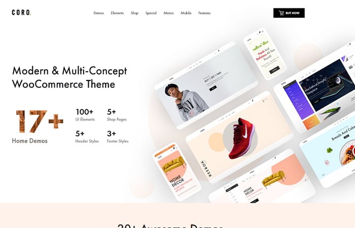Coro – MultiPurpose WooComerce Them