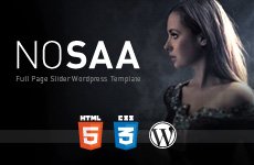 Nosaa Fullpage Slider WordPress Template