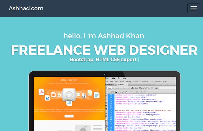 Freelance website designer portfoli