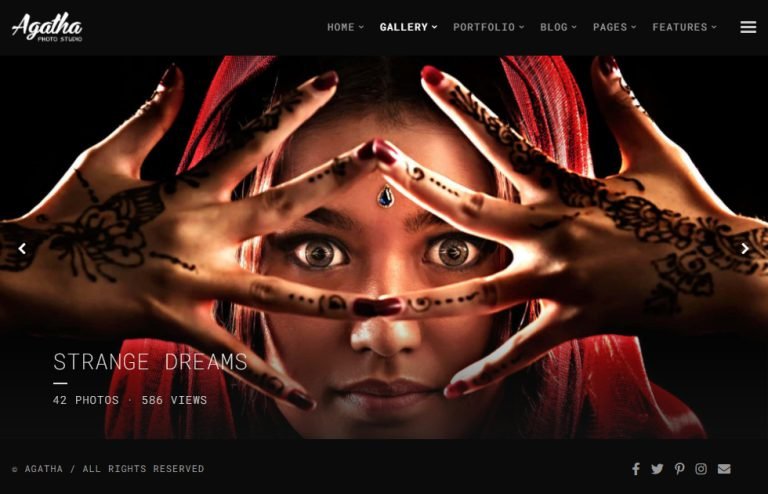 Agatha – Photography Template