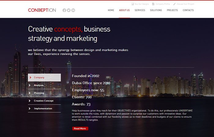 Conception Web Design Branding