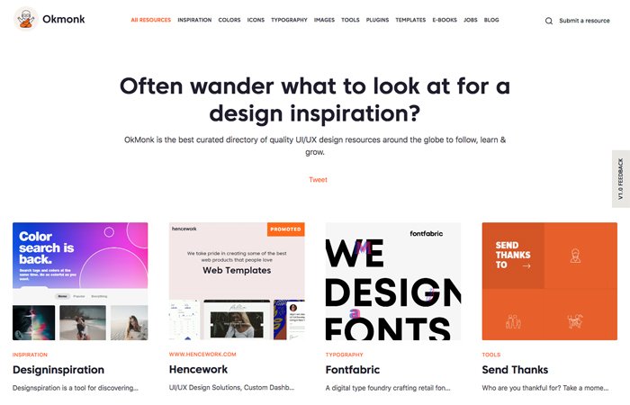 Okmonk – Best UI/UX Resources