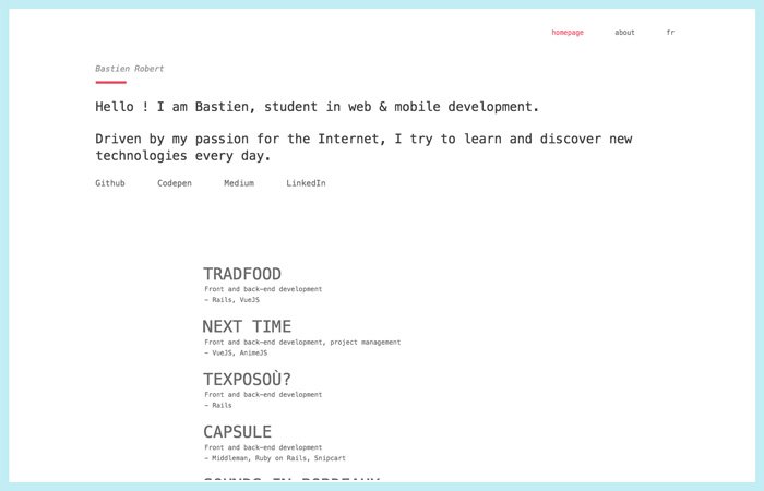 Bastien Robert – Portfolio
