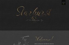 Starbarst – A new Calligraphy Font