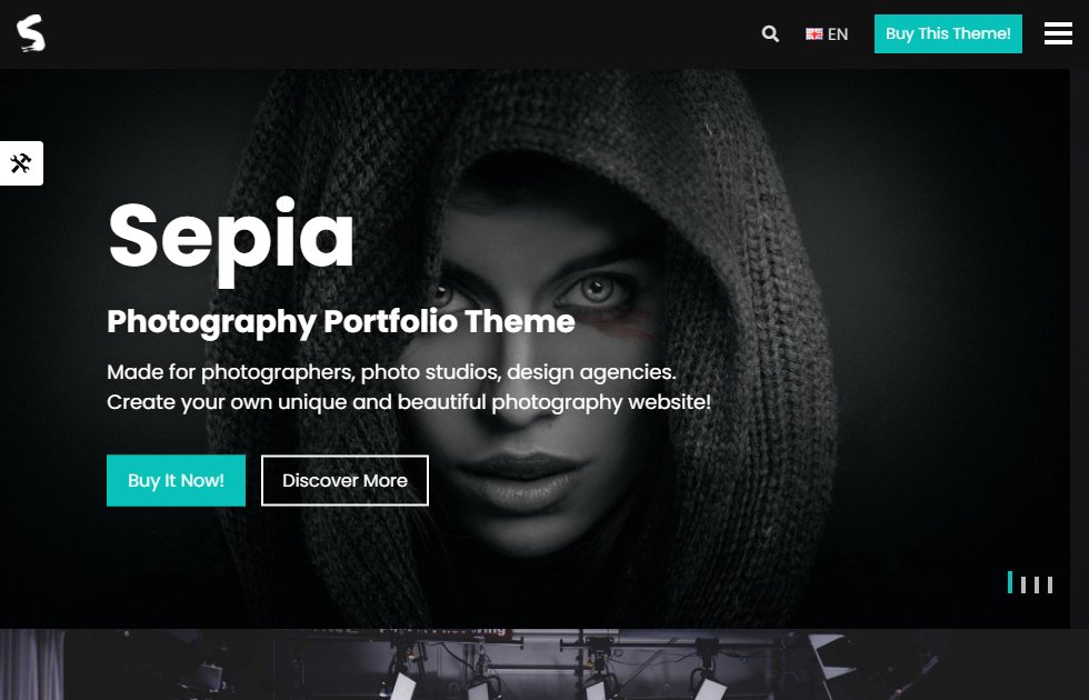 Sepia – Photography Template