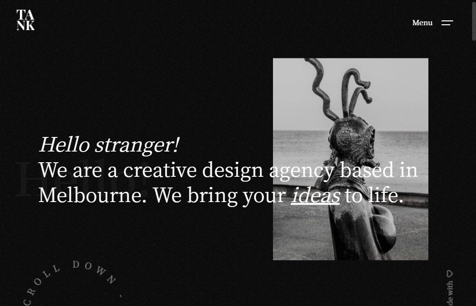 Tank – Creative Portfolio Template